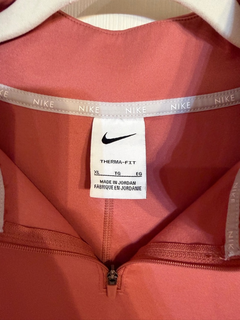 Nike Women’s Therma-Fit Quarter-Zip Sweatshirt - Dusty Rose - Picture 2 of 6